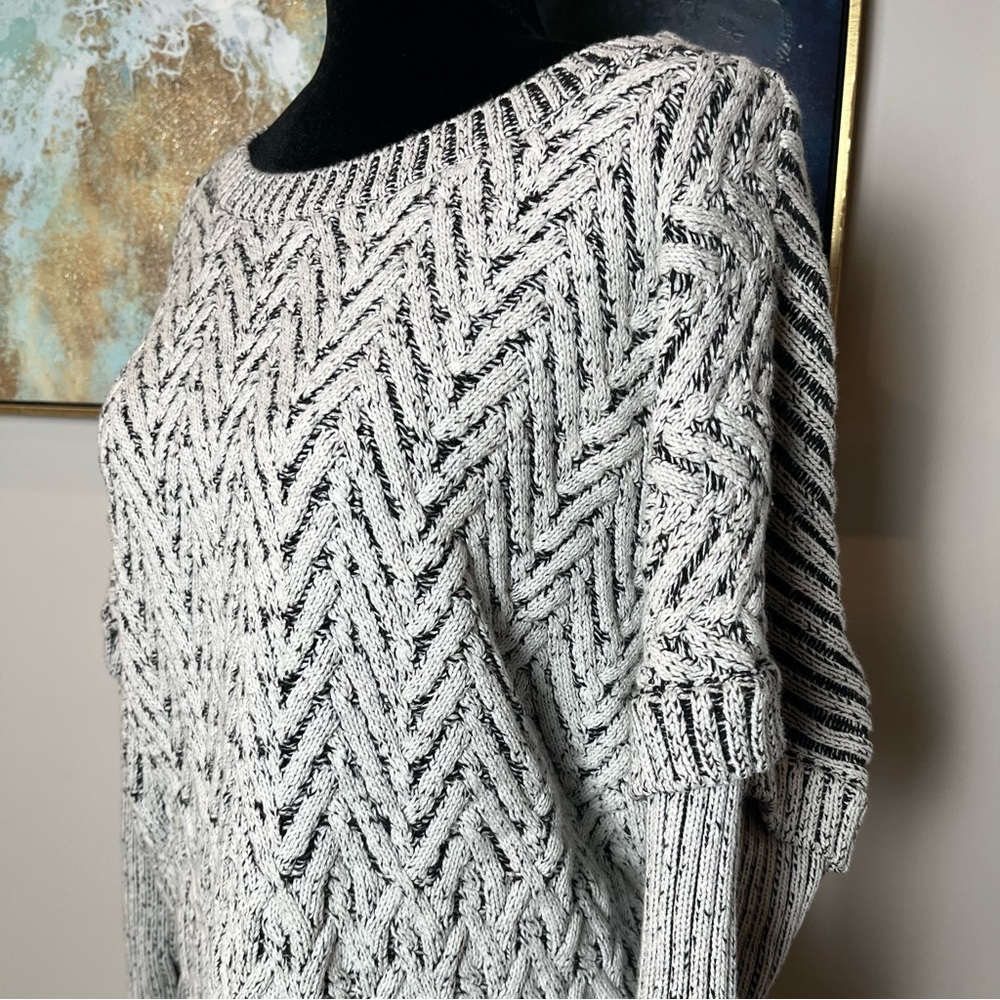 DKNY Jeans Herringbone Sweater - Picture 7 of 10